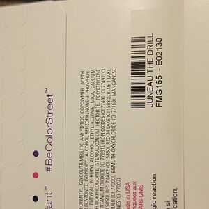 Color street nail strip